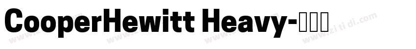 CooperHewitt Heavy字体转换